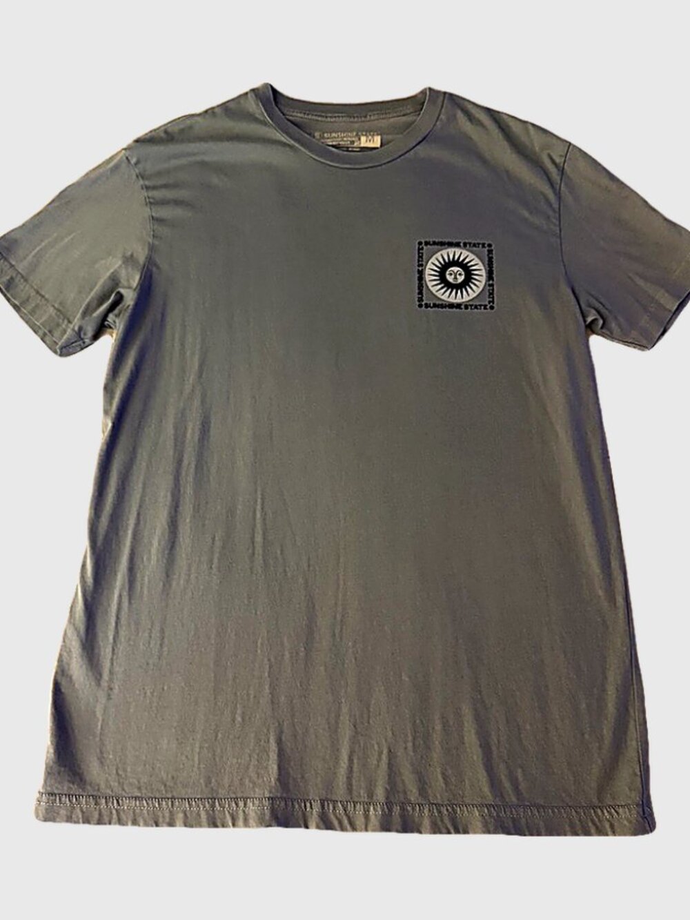 Sunshine State Sun Graphic Tee Blue Gray Size M